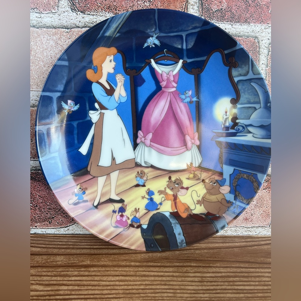 Cinderella Bradford Exchange Plate #2749A 1989 A Dress for Cinderella